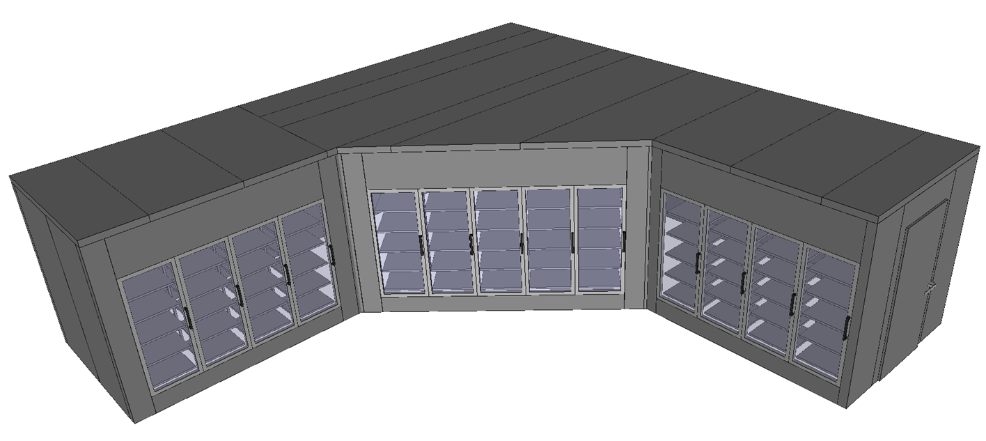 3D Complex angled wall (002)