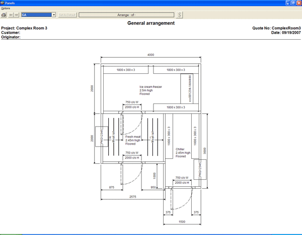 Cold room design and quotation software